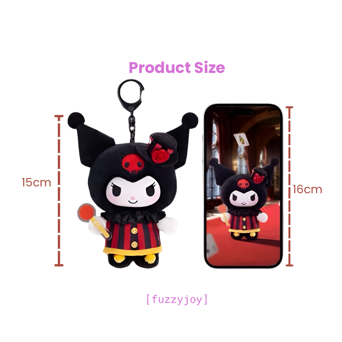 Kuromi Poker Kingdom Series Vinyl Plush Pendant Blind Box