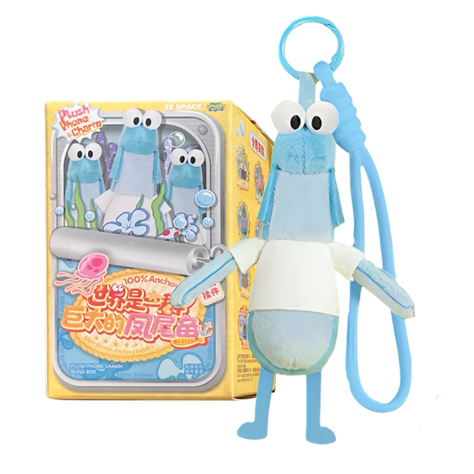 Spongebob Squarepants Bikini Bottom Anchovy Buddies Series Plush Phone Charm Blind Box