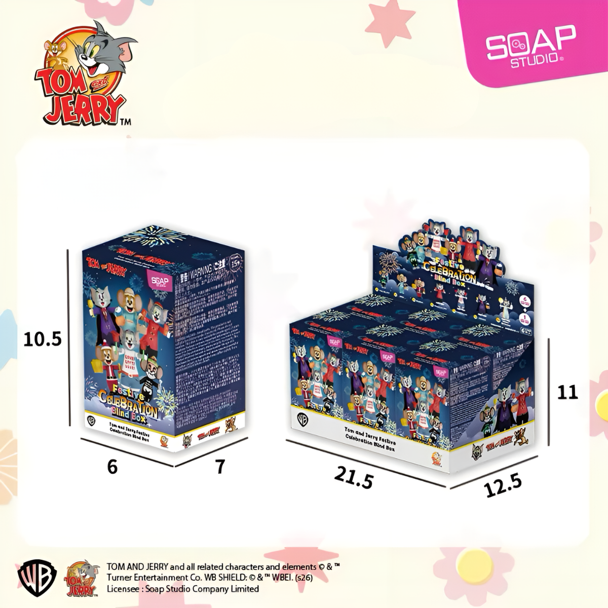 Tom and Jerry Festive Celebration Series Figures Blind Box