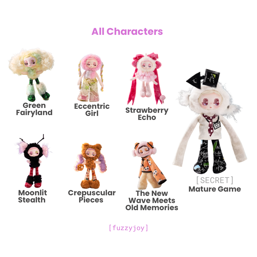 Keyki Incredible Keyki Series Vinyl Plush Pendant Blind Box