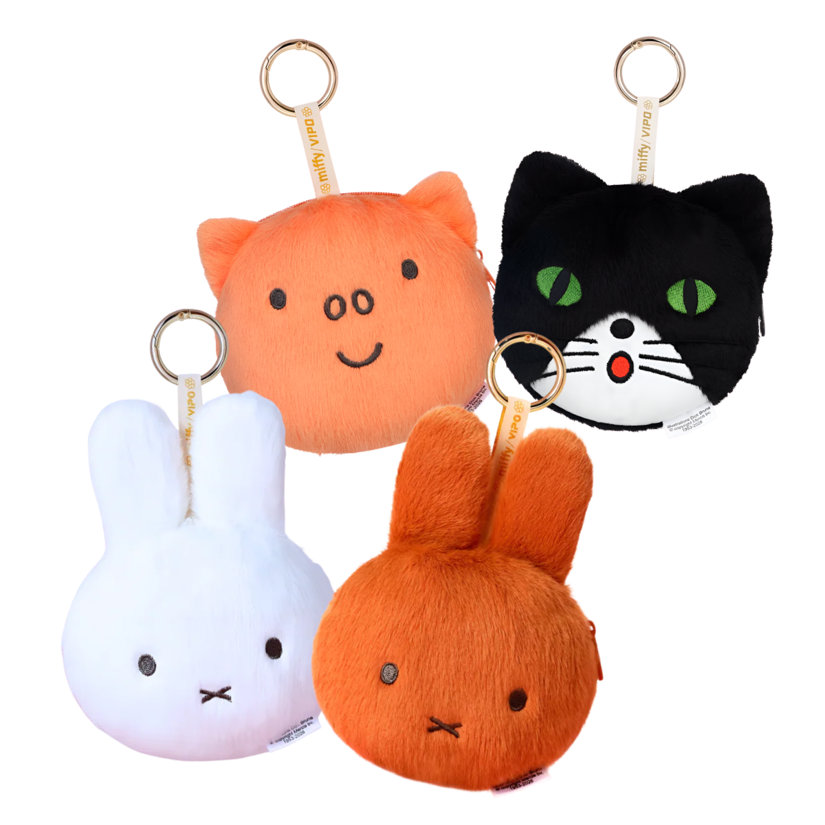 Miffy Plush Coin Purse Keychain Charm