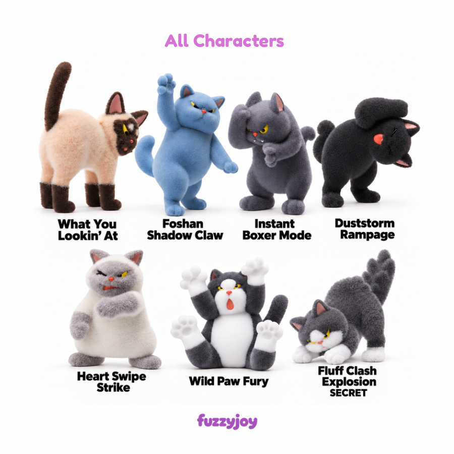 Cat Fight Showdown Series Figures Blind Box