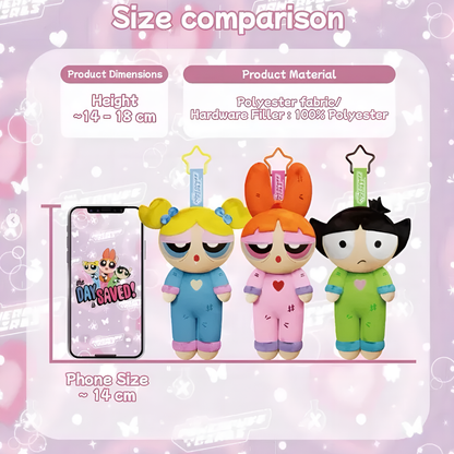 SoapStudio Powerpuff Girls Cozy Moment Series Plush Keychains Blind Box
