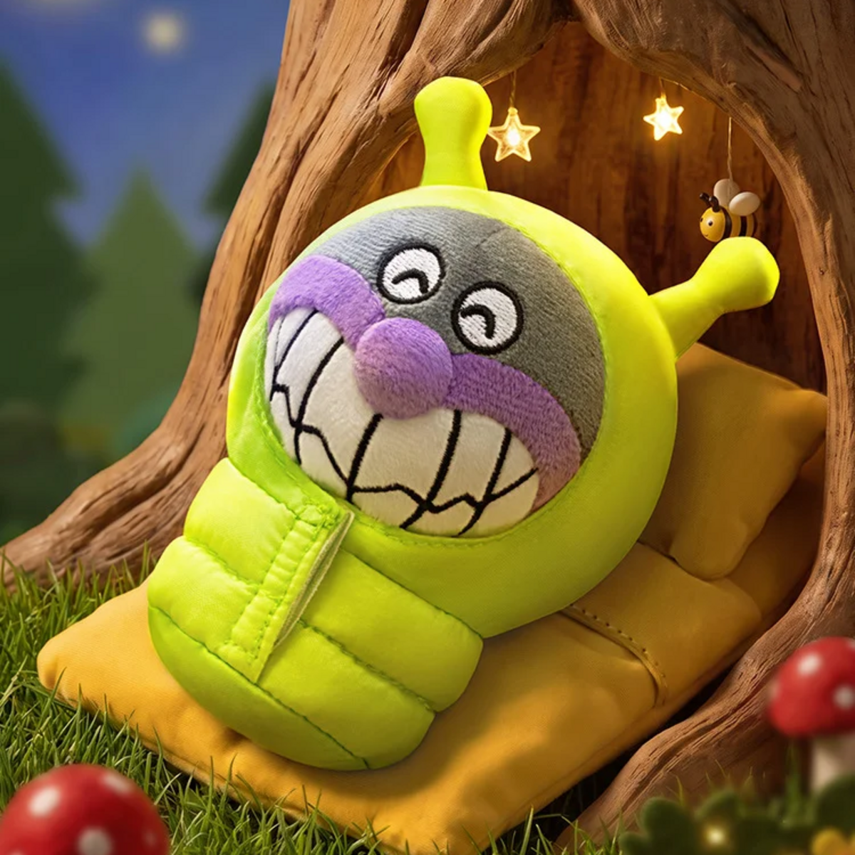 Sleepy Caterpillar Baikinman plush
