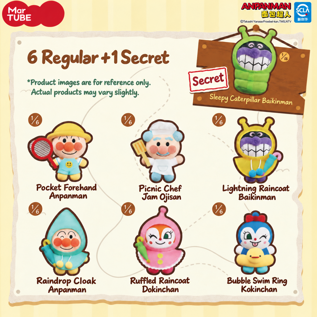 Anpanman Picnic Series all characters
